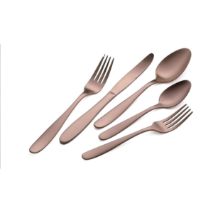 4-Piece Decorative Silver Polished Flatware Set