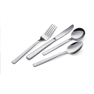 5-Piece Decorative Brass-Finish Flatware Set