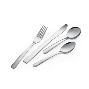 4-Piece Classic Silver Mirror-Polished Flatware Set