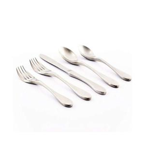 5-Piece Classic Silver Mirror-Polished Flatware Set